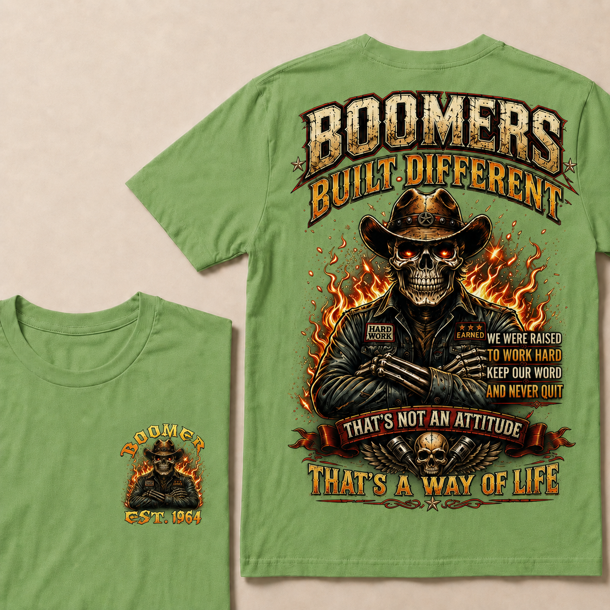 Boomers Built Different That's Not An Attitude That's A Way Of Life Custom Year T-shirt