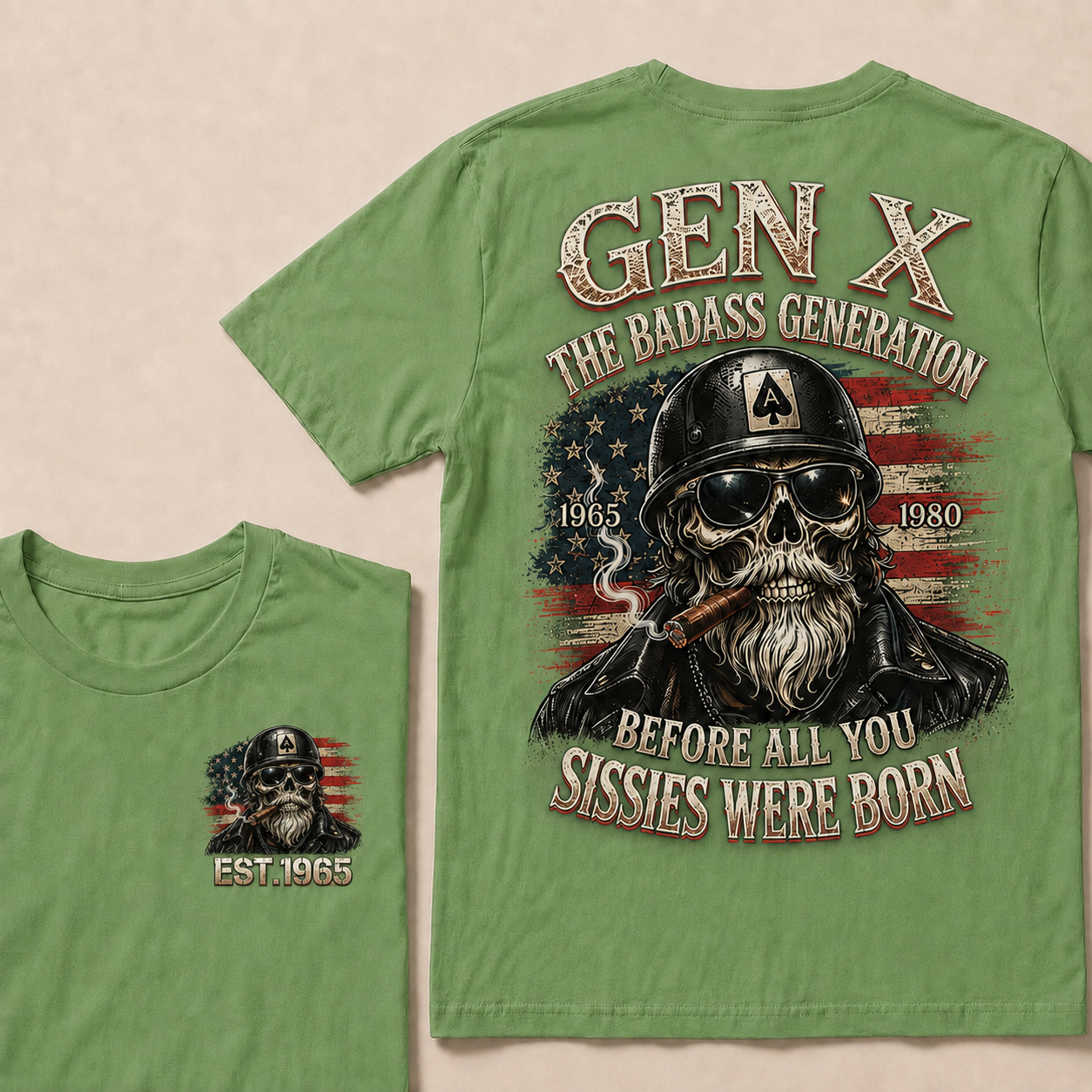 Gen X The Badass Generation Before All You Sissies Were Born Custom Year T-shirt