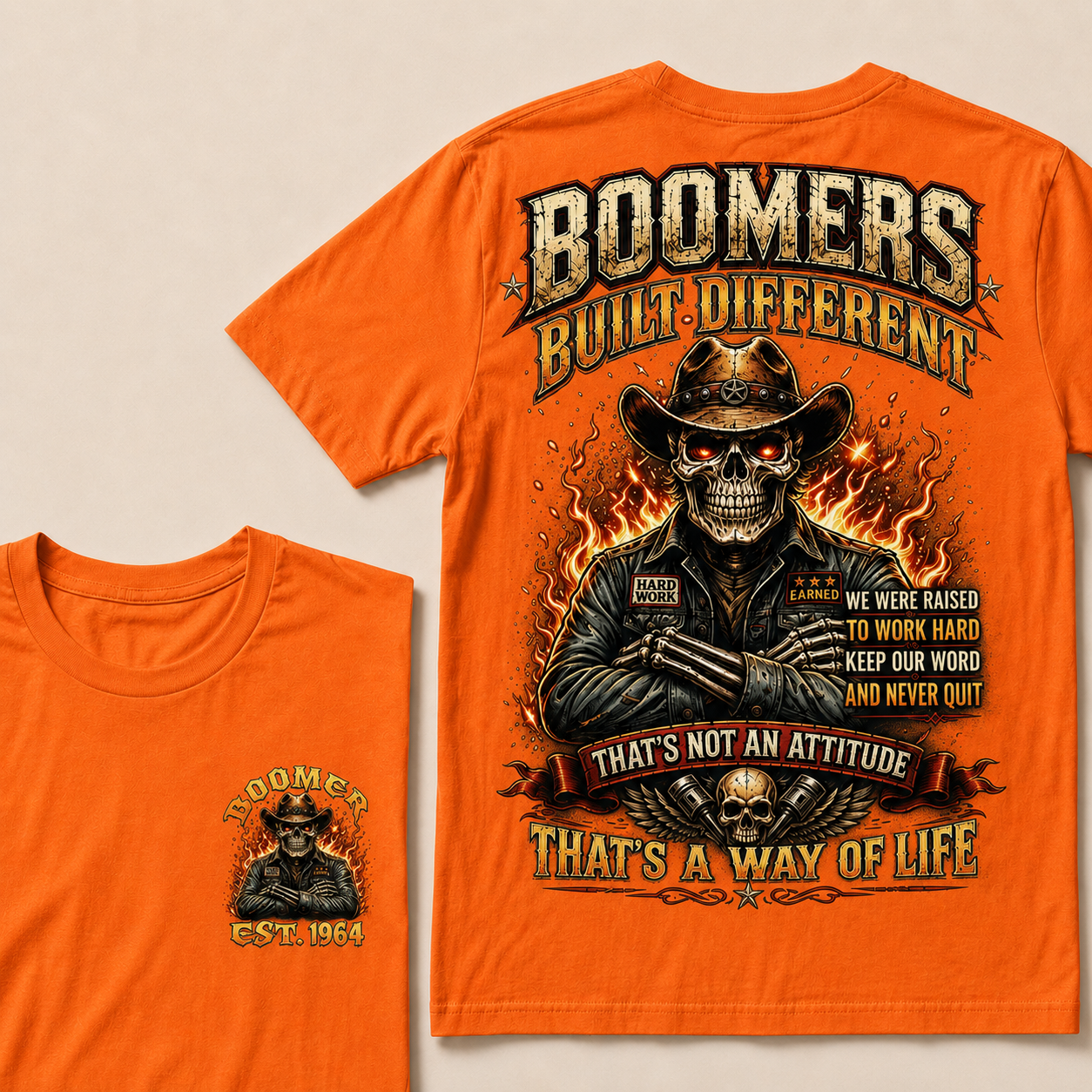 Boomers Built Different That's Not An Attitude That's A Way Of Life Custom Year T-shirt