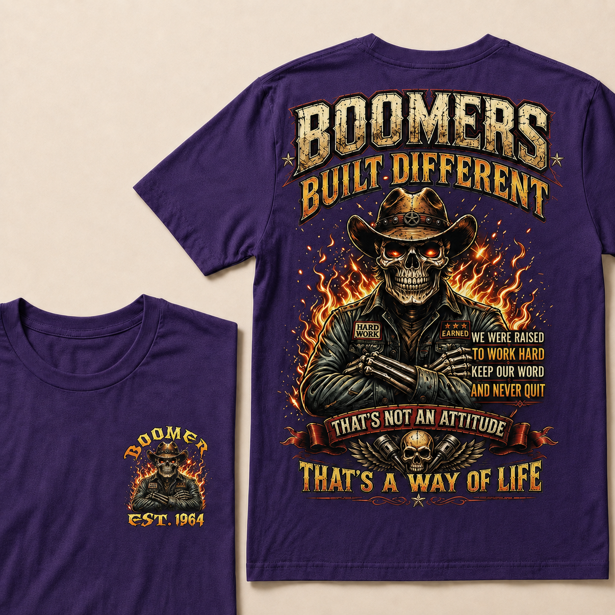 Boomers Built Different That's Not An Attitude That's A Way Of Life Custom Year T-shirt