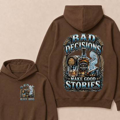 Bad Decisions Make Good Stories Custom Year Hoodie