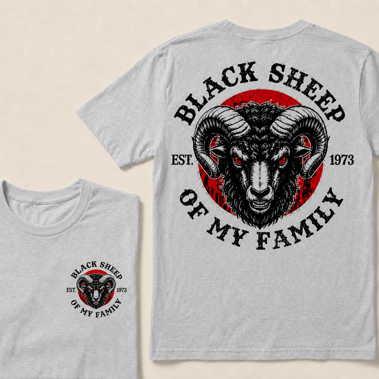 BLACK SHEEP OF MY FAMILY Custom Est.Year T-Shirt
