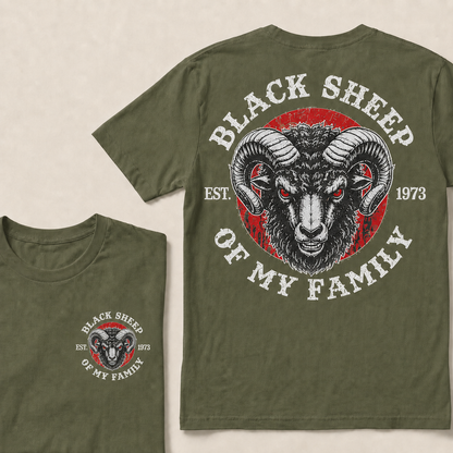 BLACK SHEEP OF MY FAMILY Custom Est.Year T-Shirt
