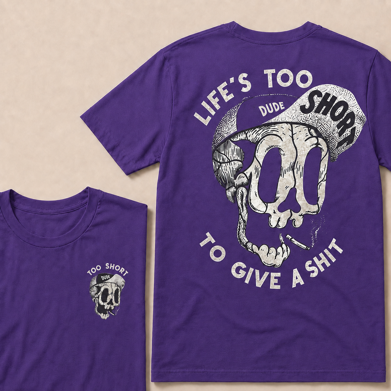 Life's Too Short Dude To Give A Shit T‑Shirt