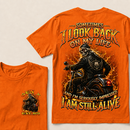 Sometimes I Look Back On My Life Custom Year T-shirt